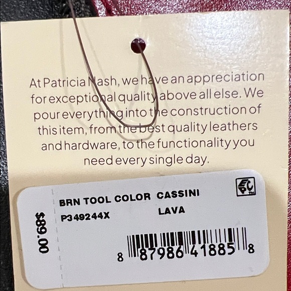 Patricia Nash | Leather Wristlet w/ Tooled Design in “Lava” - Picture 8 of 10